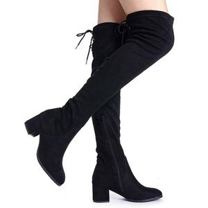 Thigh high boots (like new!!!)